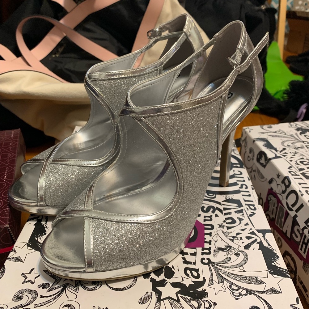 Silver Brash Heels